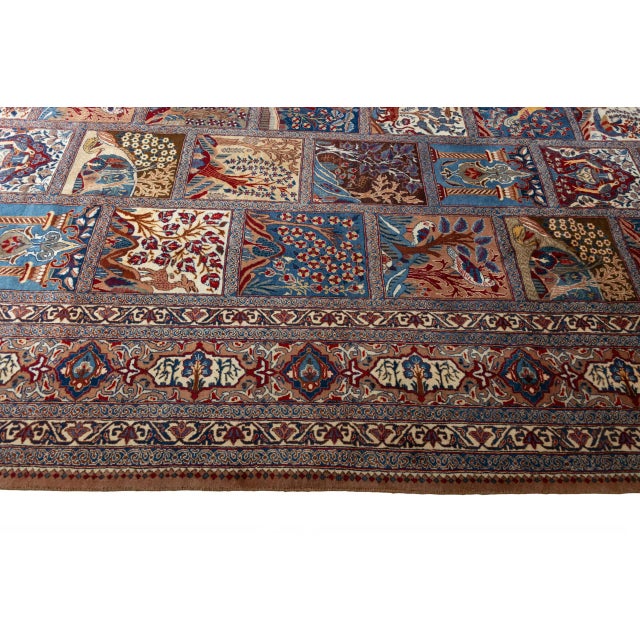 Beige Middle Eastern Kashmar Rug For Sale - Image 8 of 12