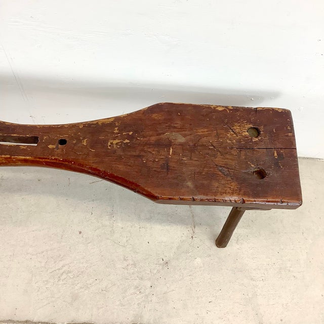 Rustic Primitive Cobblers Bench For Sale - Image 4 of 12