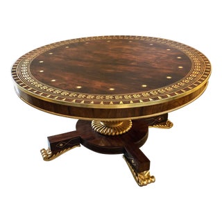Neoclassical 19th Century Rosewood Breakfast / Center / Dining Table For Sale