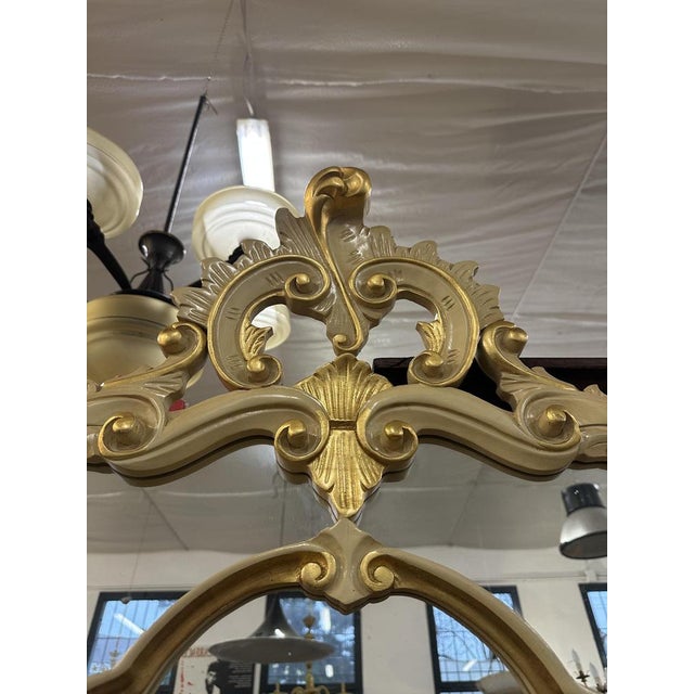 Baroque Baroque Venetian Wooden Mirror, 1950s For Sale - Image 3 of 5