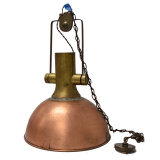 Chadwick Industrial Copper Pendant For Sale