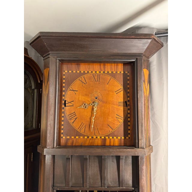 Pál Horti for Oscar Onken, Arts & Crafts Grandfather Clock For Sale - Image 9 of 11