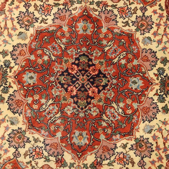 Vintage Indian Jaipur Rug For Sale - Image 4 of 10