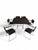 Arco Dining Set from Arnold Merckx, 1980s, Set of 7 For Sale - Image 4 of 5
