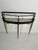 Mid-Century Modern Console Table in Brass with Lacquered Beech and Marble, 1950s For Sale - Image 13 of 14