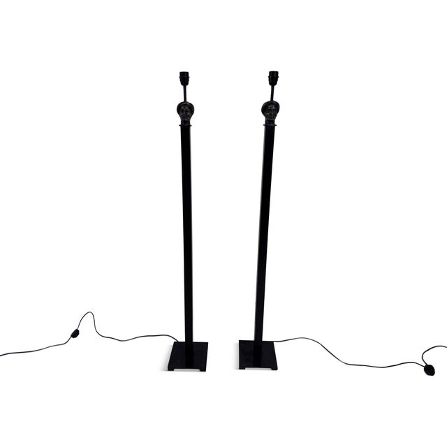 Sculptural Floor Lamps by Aimé Cécil for Les Héritiers, 2000s, Set of 2 For Sale - Image 13 of 13