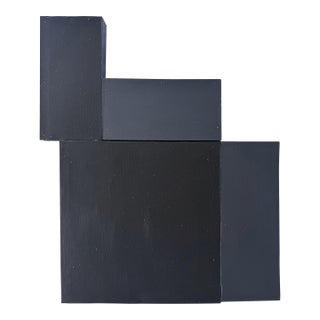 Vintage Brutalist Wood Wall Scupture Asembledge #I For Sale