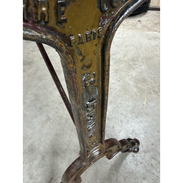 Wood Early 20th Century Bistro Table, France For Sale - Image 7 of 9