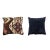 Antique Kalim pillow with a black linen back. Great colors for a chic accent pillow for any room. Circa turn of the...