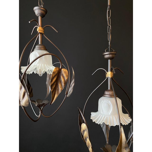 Vintage Chandeliers, 1960s, Set of 2 For Sale - Image 11 of 13