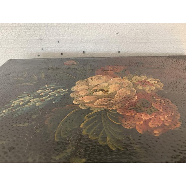 Half-Moon Painted Storage Box, 1970s For Sale - Image 6 of 11