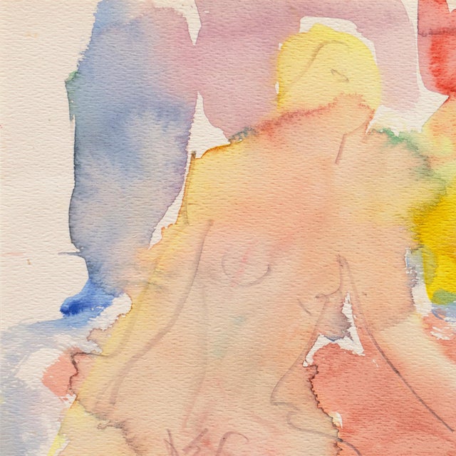 Victor Di Gesu 'Seated Nude' by Victor Di Gesu, Paris, Louvre, Salon D'Automne, Académie Chaumière, Los Angeles County Museum of Art For Sale - Image 4 of 7