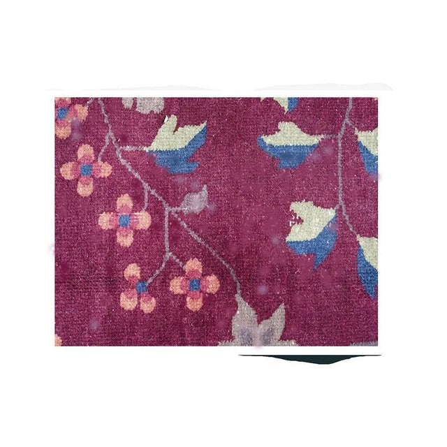 Textile Antique Art Deco Chinese Rug For Sale - Image 7 of 11