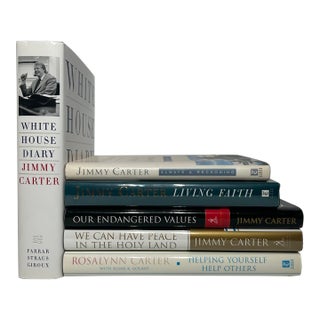 20th to 21st Century Collection of Signed First Edition Books, President Jimmy and First Lady Rosalynn Carter - 9 Pieces For Sale