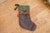 Rug Fragment Stocking Green For Sale In New York - Image 6 of 7