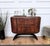 Paolo Buffa Mid-Century Art Deco Italian Walnut Burl and Mirror Mosaic Dry Bar Cabinet by Paolo Buffa, 1950s For Sale - Image 4 of 10
