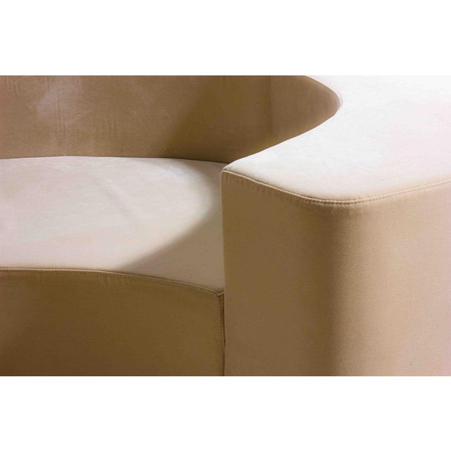 Mid-Century Modern Set of Lara Sofa in Beige Velvet by Roberto Pamio for Stilwood, Italy, 1958 For Sale - Image 3 of 11