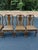 Brown Set of 6 Vintage Queen Anne Style Dining Chairs in Distressed Leather For Sale - Image 8 of 8