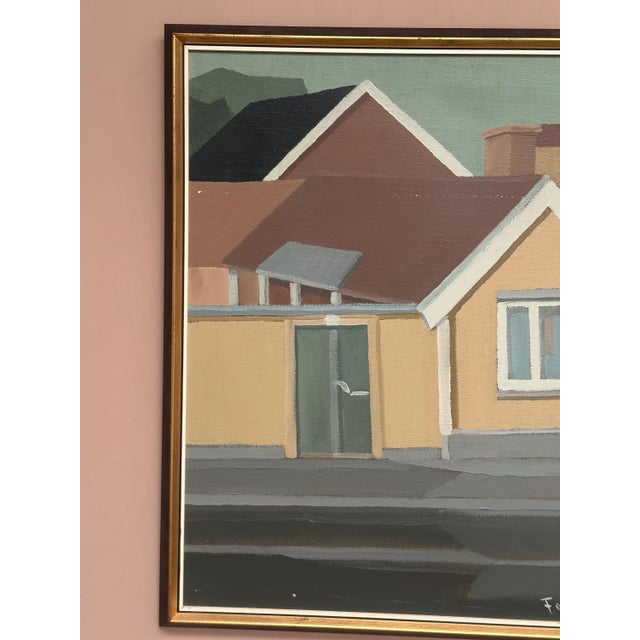 Gunnar Fohlin, City Scene, 1987, Oil on Canvas, Framed For Sale - Image 8 of 18