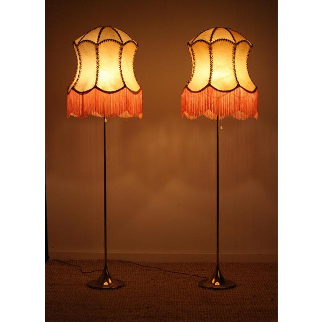 Vintage G-024 Floor Lamps in Brass by Alf Svensson for Bergboms, 1960s, Set of 2 For Sale - Image 3 of 14