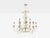 Mid Century Modern, White Painted Iron, Large Chandelier, Usa, 1960s For Sale - Image 4 of 10