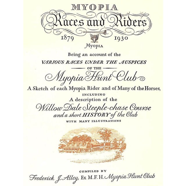Traditional "Myopia Races & Riders 1879-1940" 1931 Alley, Frederick J. For Sale - Image 3 of 12