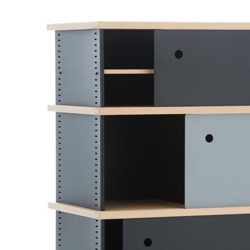 Cassina Nuage Shelving Unit in Wood and Aluminium by Charlotte Perriand for Cassina For Sale - Image 4 of 5