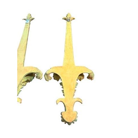 Vintage Neoclassical Acanthus Architectural Wall Ornaments, Pair For Sale - Image 10 of 14
