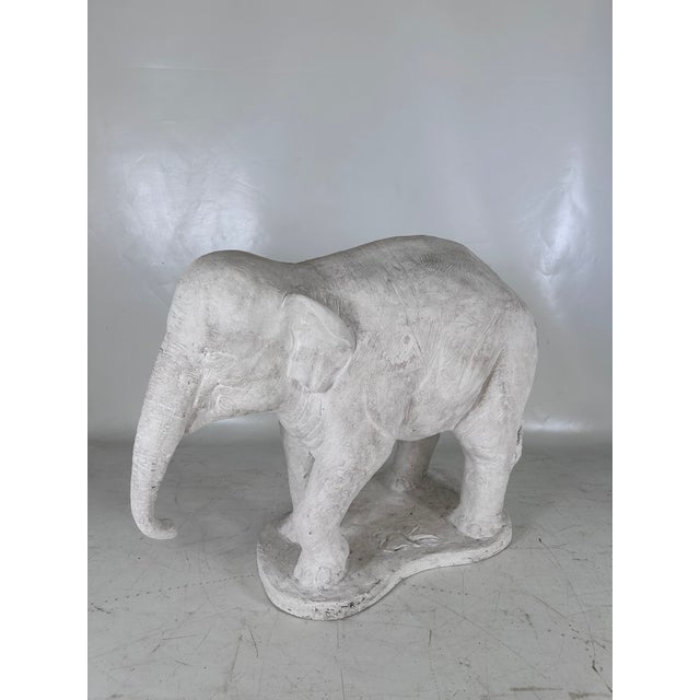 Large Elephant, 1970s, Plaster For Sale - Image 12 of 17