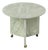 Round Marble Side Table on Wheels, 1970s For Sale