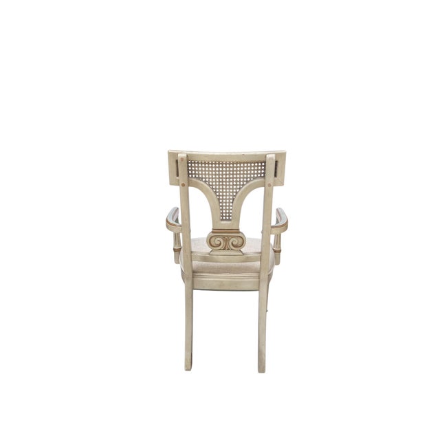 Louis XVI Style Armchair With Caned Back For Sale In Los Angeles - Image 6 of 6