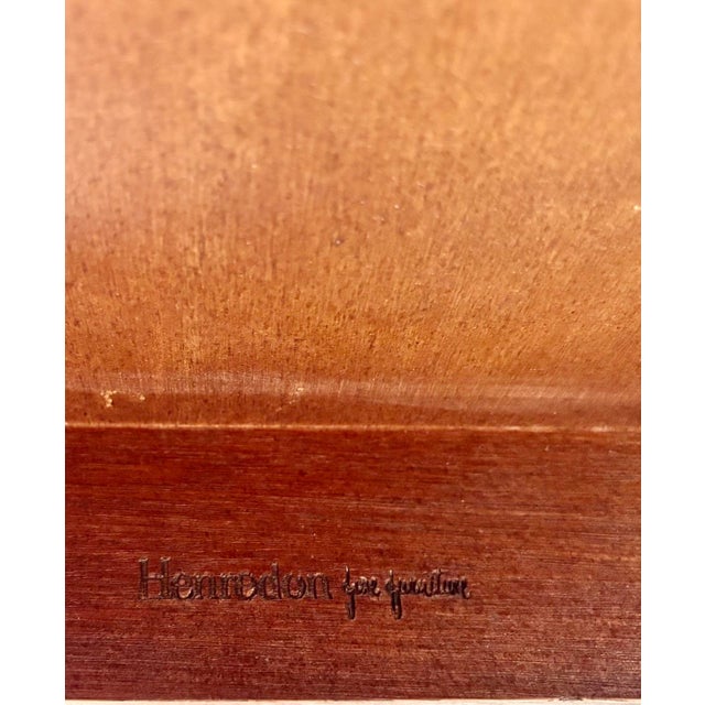 Vintage Henredon Chinoiserie Ming Style Solid Walnut Side Table For Sale - Image 11 of 11