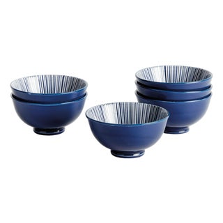 Stria 4.75" Bowls, Set Of 6 For Sale