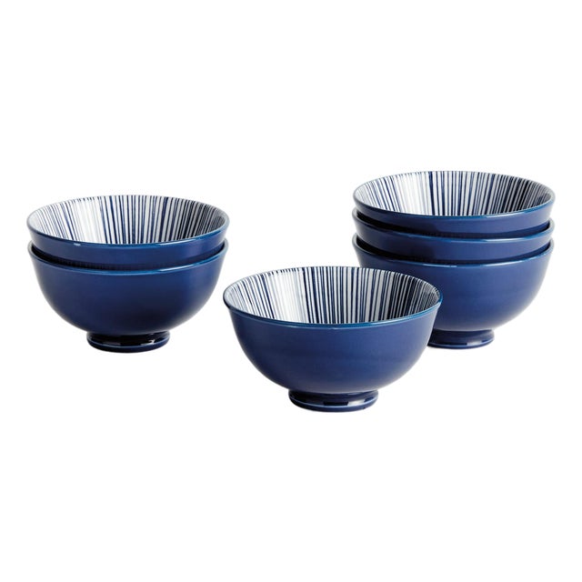 Stria 4.75" Bowls, Set Of 6 For Sale