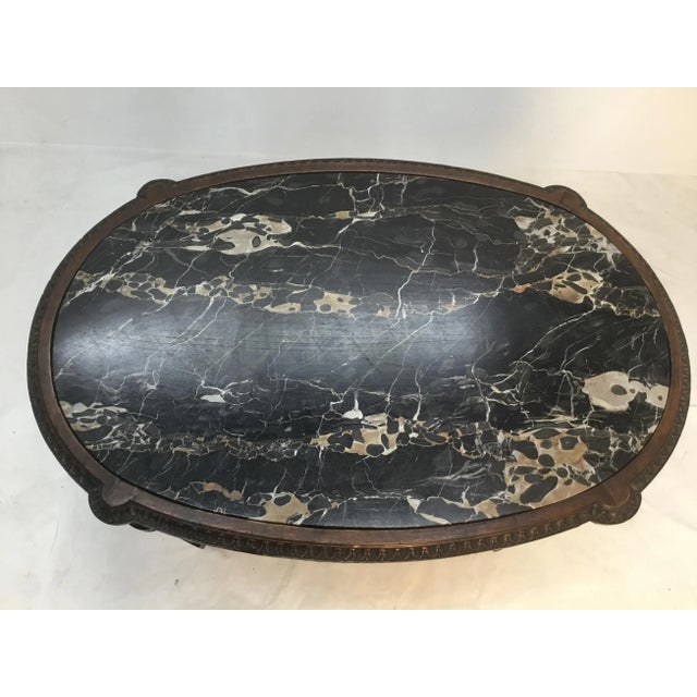 19th Century Louis XVI Style Carved Marble Top Side Table For Sale - Image 12 of 13