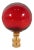 Blown Glass Lamp Finial - Red For Sale