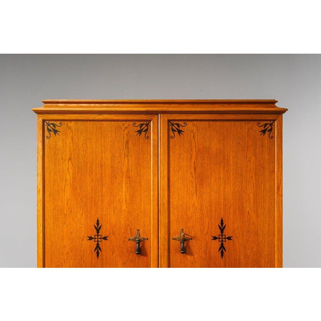 Art Nouveau Linen Wardrobe For Sale - Image 10 of 18