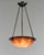 Charles Schneider French Art Deco Pendant Light by Le Verre Francais Schneider - 1925 Cameo Chandelier France For Sale - Image 4 of 15