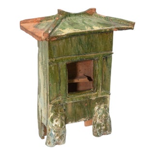 Han Dynasty Green Glazed House (Mingqi), Han Period, 220 Ce For Sale