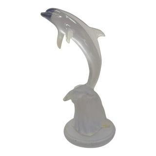 Donjo Acrylic Lucite Dolphin 22" Statue Sculpture 394/750 Modern Figure For Sale