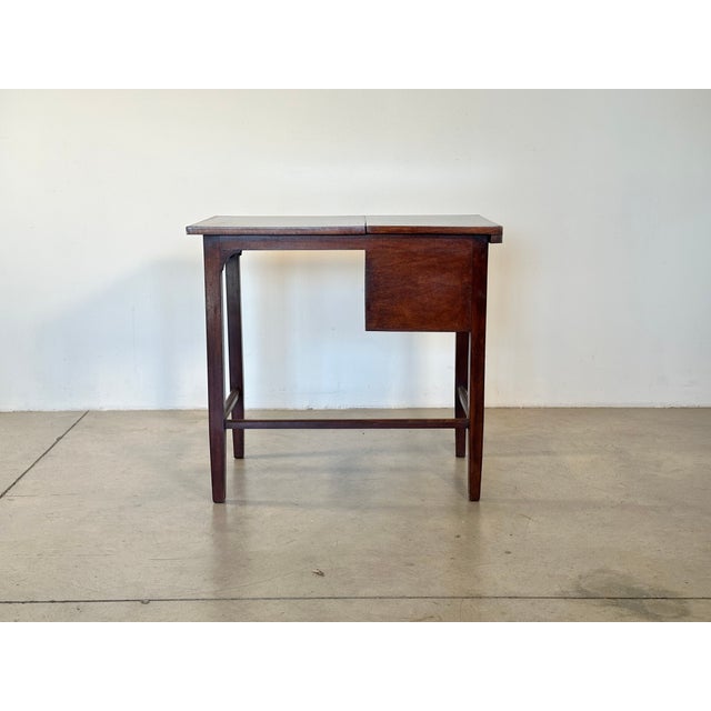 Vintage Wooden Writing Table, 1950s For Sale - Image 14 of 18