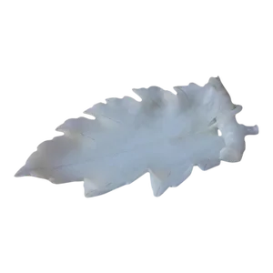 1930s Alabaster Leaf Form Dish/Tray