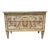 The Platt Collections Handcrafted Tan Painted Design Console Table For Sale
