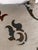 Rococo Nomi Textiles Rococo Decorative Pillows, Stenciled Linen, Set of 2 For Sale - Image 3 of 6