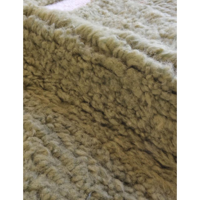 Green Contemporary Moroccan Rug - 9.4 X 6.9 Ft For Sale - Image 4 of 8