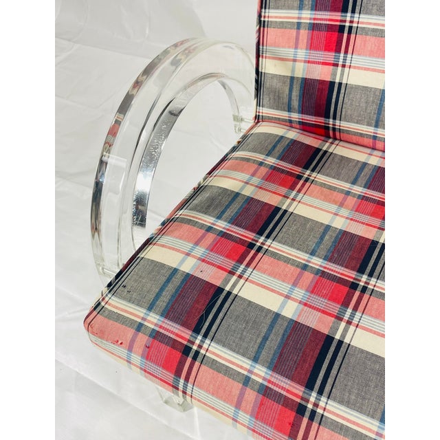 His & Hers Lucite Armchairs by Charles Hollis Jones, Signed & Dated 1972 For Sale - Image 13 of 18