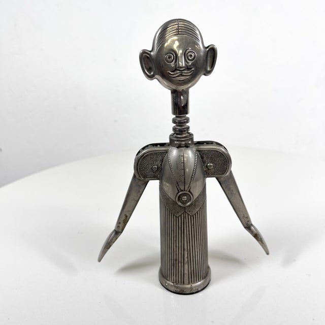 1970s Silver Plated Pierre Le Sommelier Wine Bottle Opener Corkscrew Italy For Sale - Image 12 of 12
