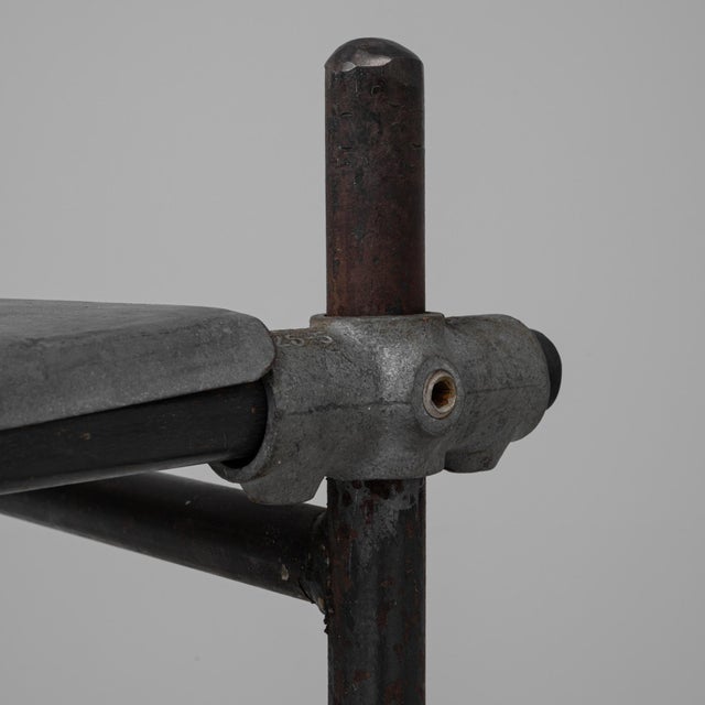 Metal 20th Century French Metal Console Table With Zinc Top For Sale - Image 7 of 18