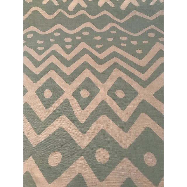 Boho Chic China Seas “Deauville” Pale Aqua on White 1 1/2 Continuous Yards of Fabric For Sale In Raleigh - Image 6 of 7