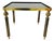 Vintage Brass Side Table in Black Smoked Glass, 1960s For Sale